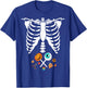 Funny Halloween Skeleton Candy X-Ray Costume Kids Boys Girls T-Shirt - T-Shirt | Royal