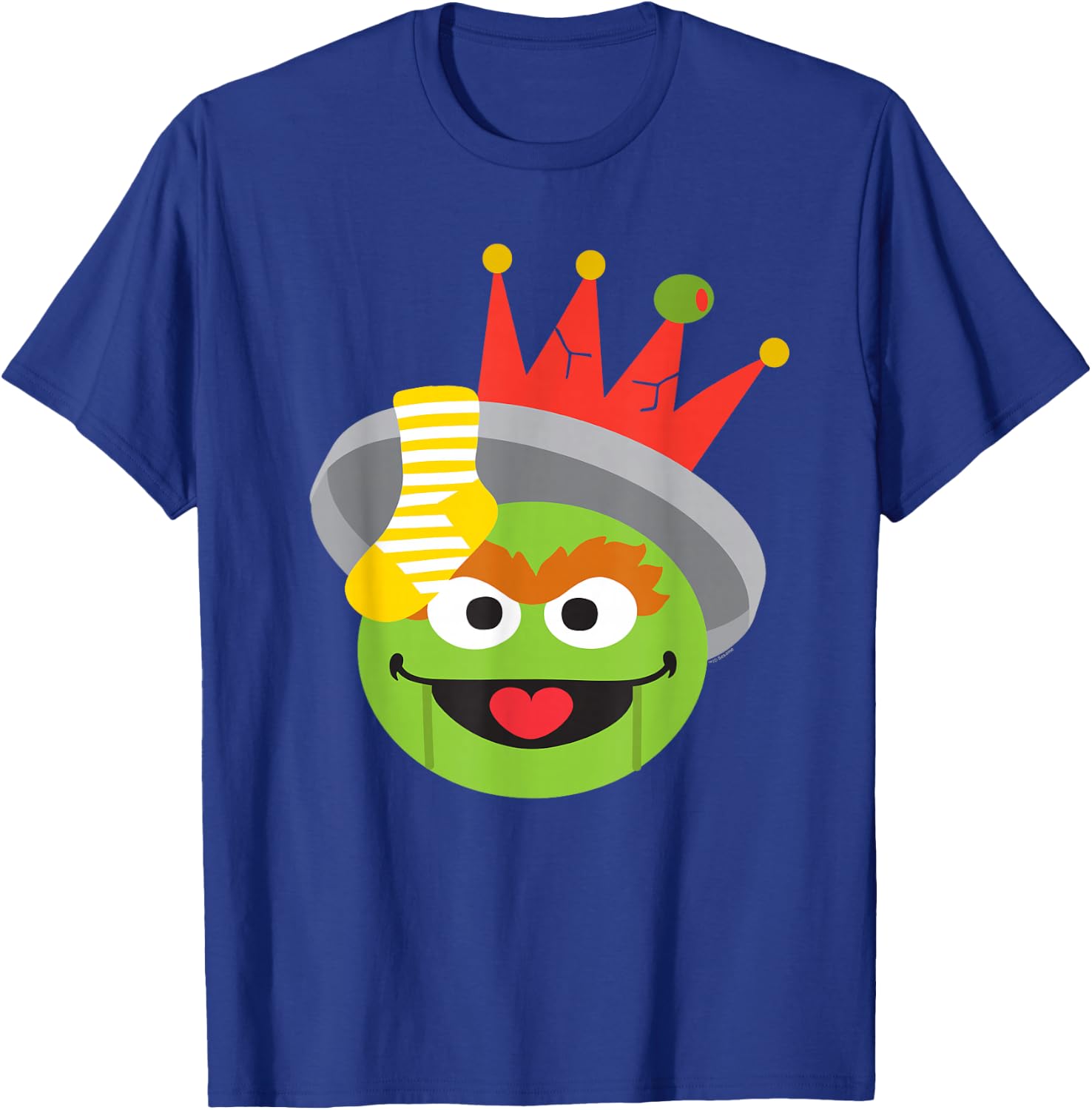 Sesame Street Christmas Nutcracker Oscar The Grouch T-Shirt - T-Shirt | Royal