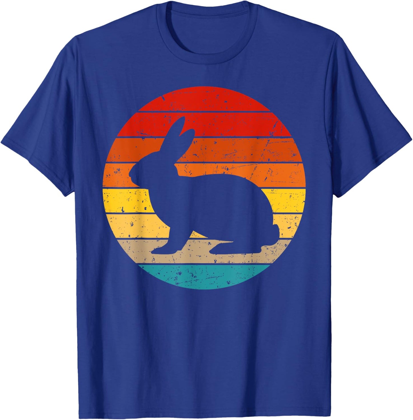 Funny Vintage Rabbit Designs For Kids Men Women Hare Pet T-Shirt - T-Shirt | Royal