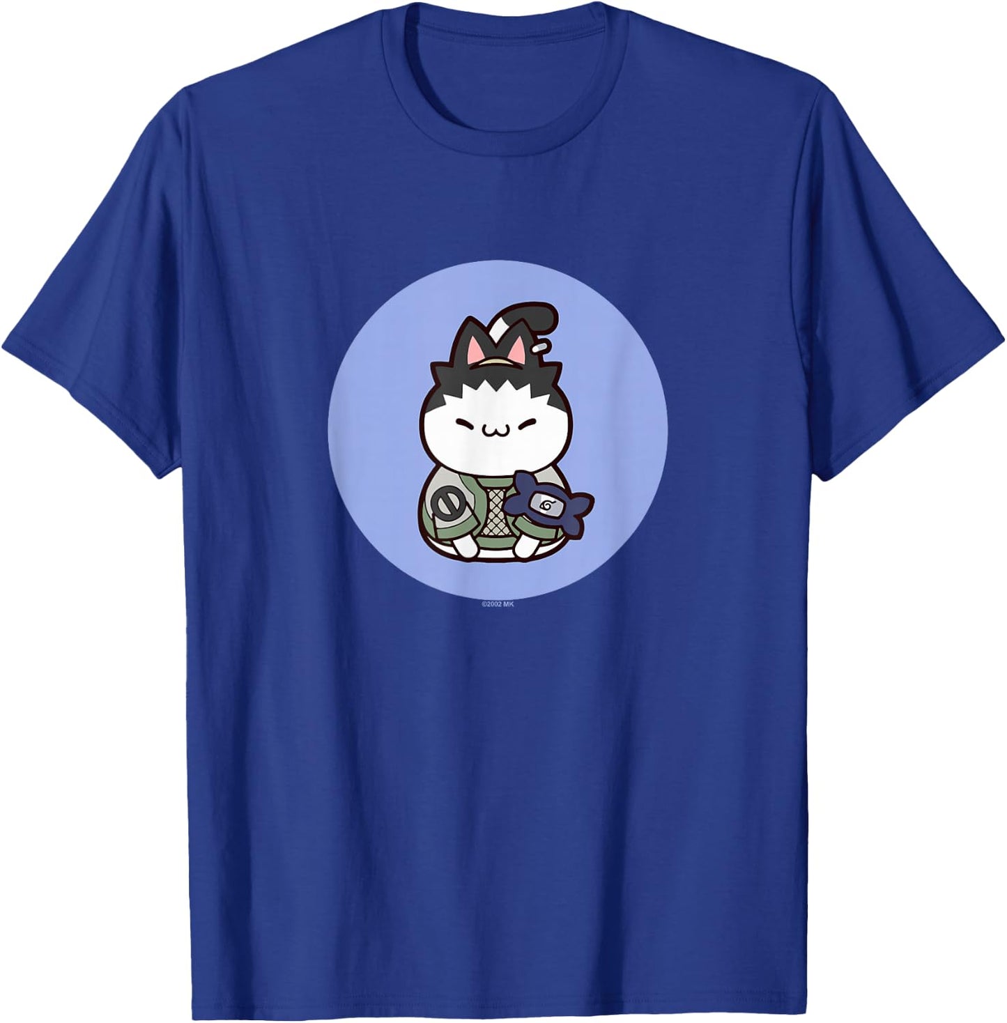 Nyaruto Cute Shikamaru Nara Cat Circle Big Chest Portrait T-Shirt - T-Shirt | Royal