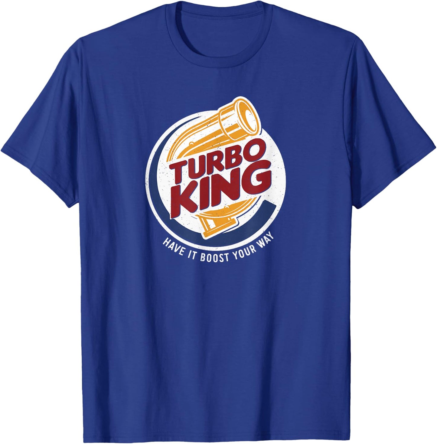 Vintage Turbo King - Drag Racing T-Shirt - T-Shirt | Royal