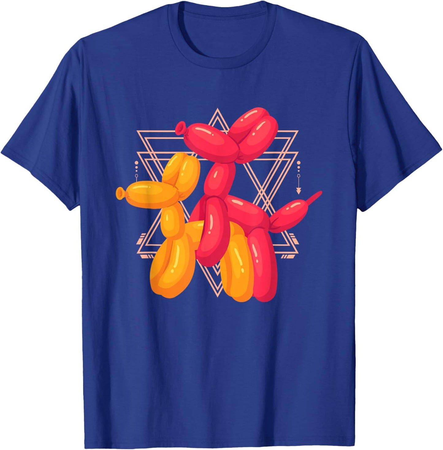 Funny Balloon Dog Sculpture Pair | Adult Humor T-Shirt - T-Shirt | Royal