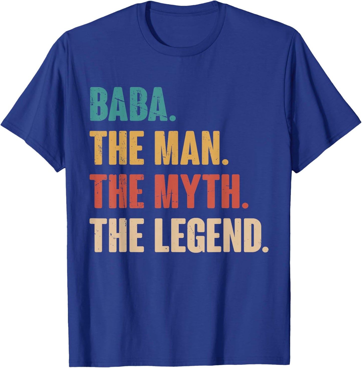 Baba The Man The Myth The Legend Retro Gift Baba T-Shirt - T-Shirt | Royal