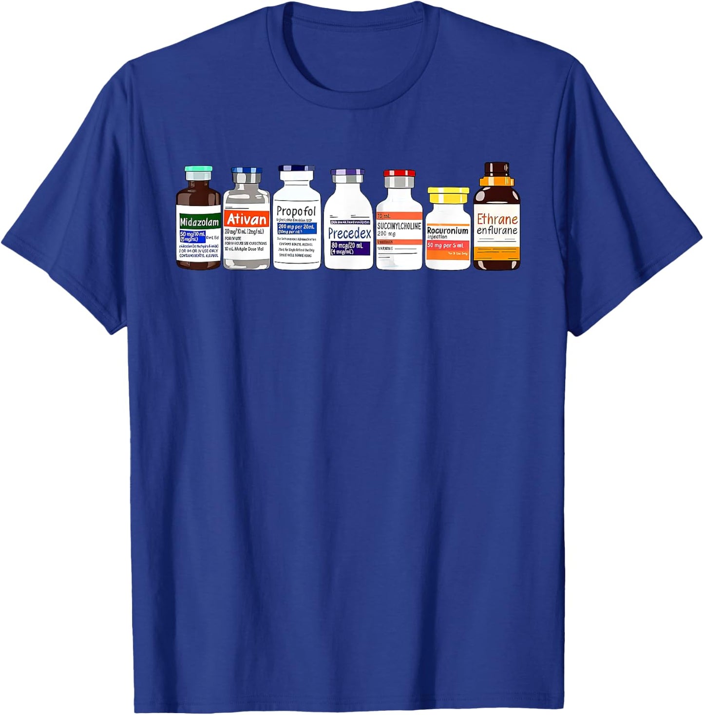 ICU Nurse Pharmacy Intensive Critical Care Black Women's Modern Classic ICU Nurse Propofol T-Shirt - T-Shirt | Royal