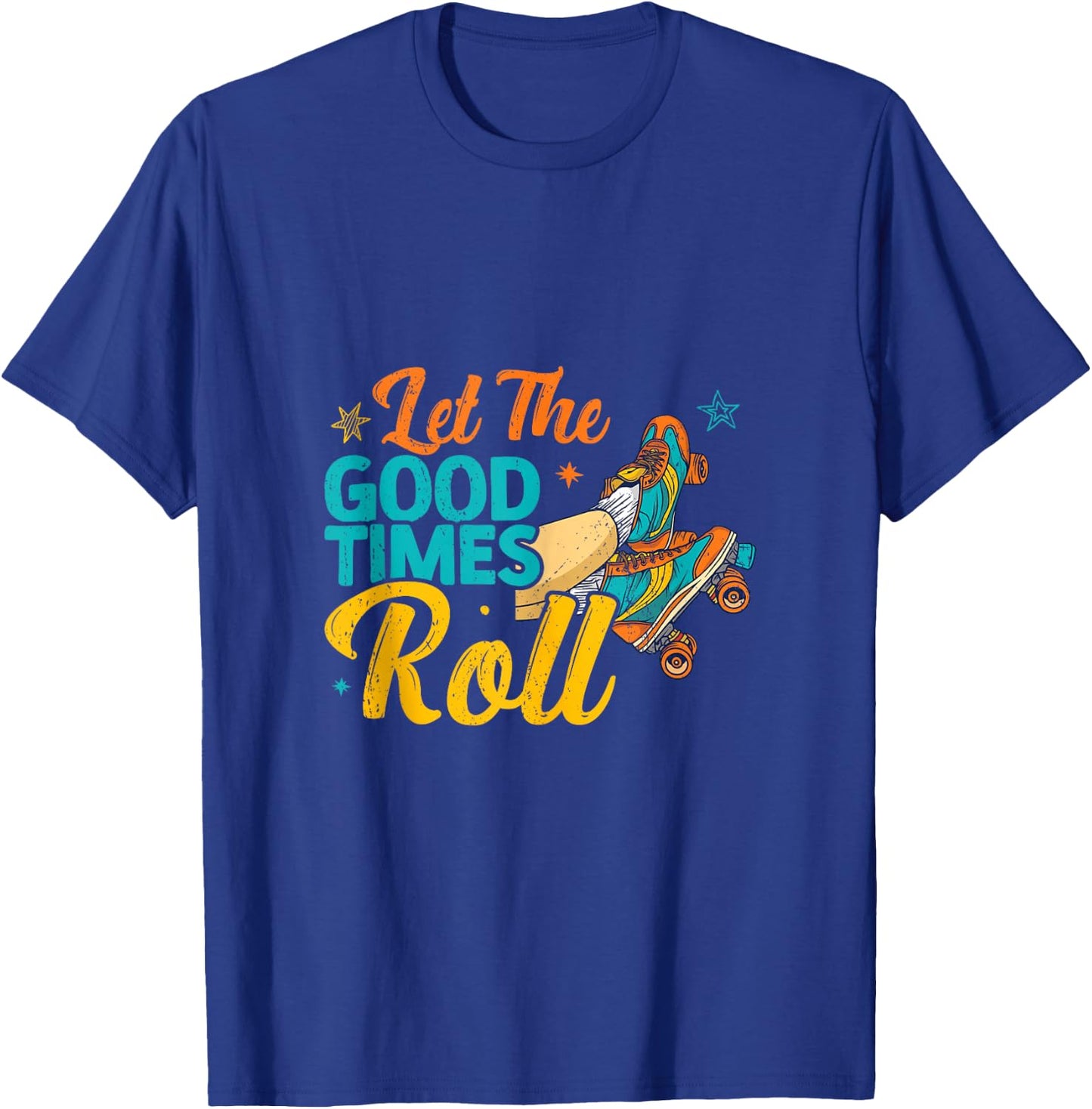 Retro Rollerskates 80's Derby Roller Skating for Teen Girls T-Shirt - T-Shirt | Royal