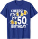 Cheers Its My 50th Birthday Funny Beers Happy Birthday Shirt T-Shirt - T-Shirt | Royal
