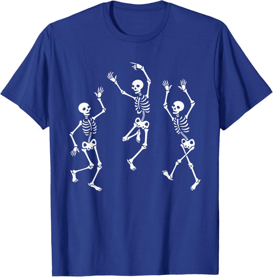 Halloween Dancing Skeletons Dance Challenge Funny Women T-Shirt - T-Shirt | Royal