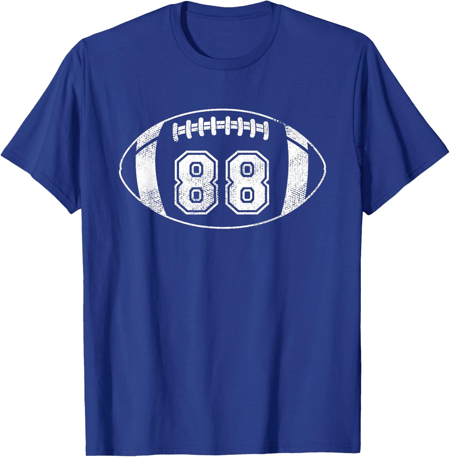 Football Player #88 Football Mom Dad Jersey 88 Varsity Team T-Shirt - T-Shirt | Royal