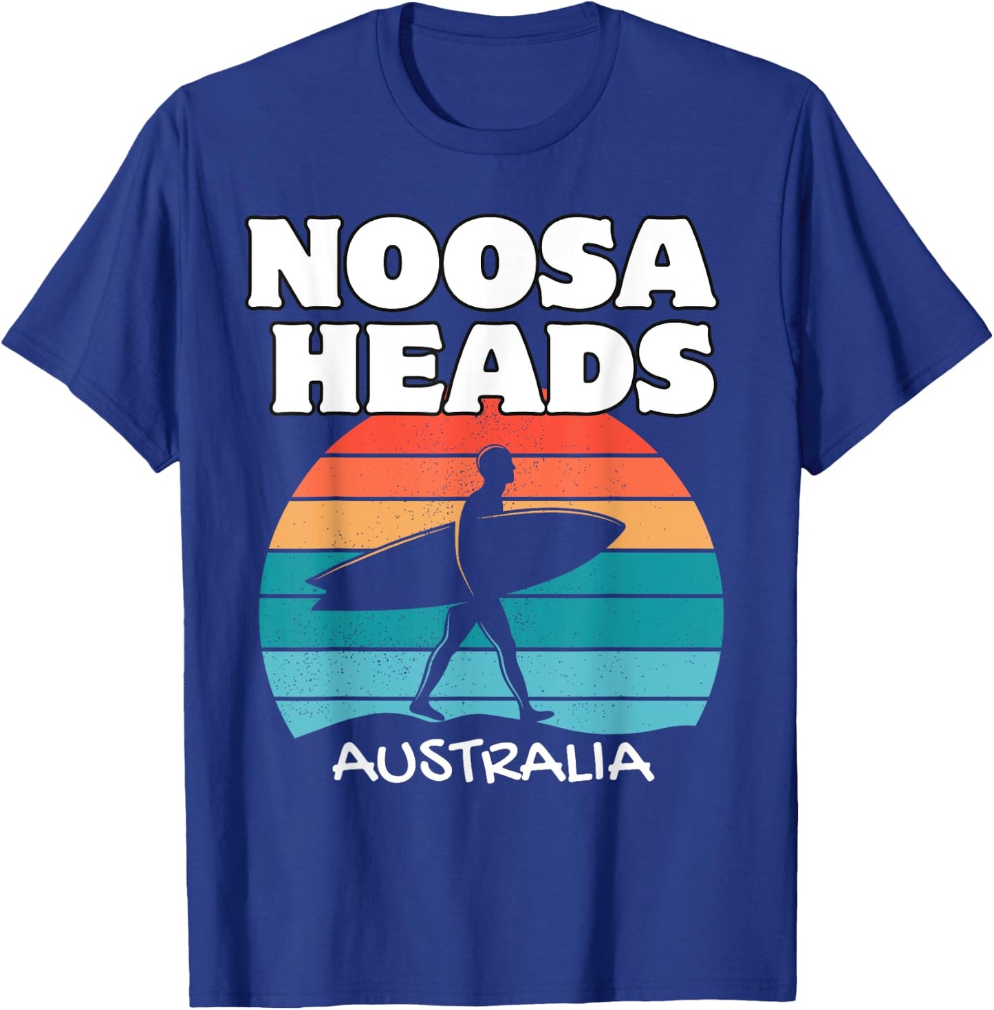 NOOSA HEADS AUSTRALIA Surf Retro Sunset Surfing T-Shirt - T-Shirt | Royal