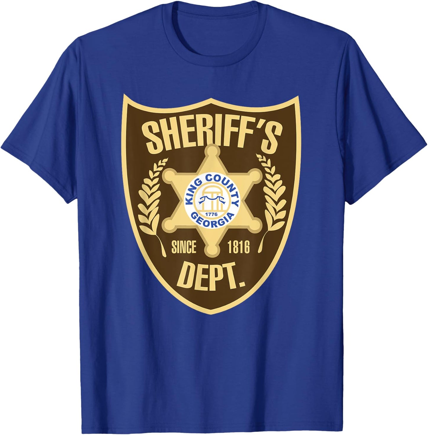 King County Sheriffs Department T-Shirt - T-Shirt | Royal