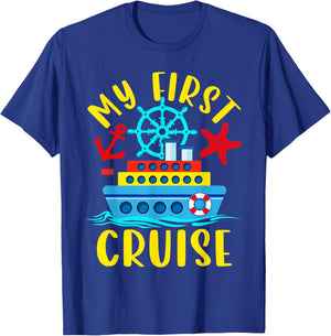 My First Cruise Shirt Kids Cruise Cute Cruise Ship T-Shirt - T-Shirt | Royal