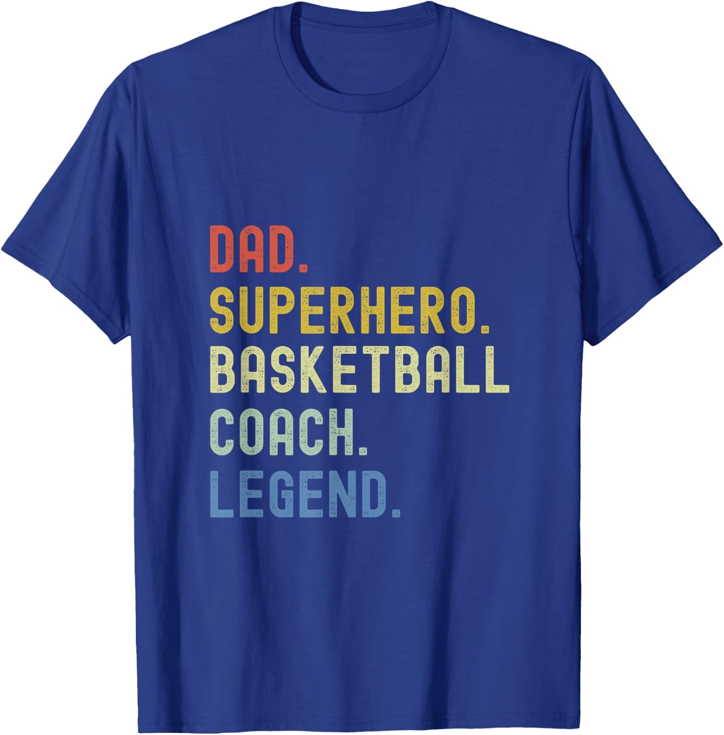 Basketball coach dad coaching basketball T-Shirt - T-Shirt | Royal