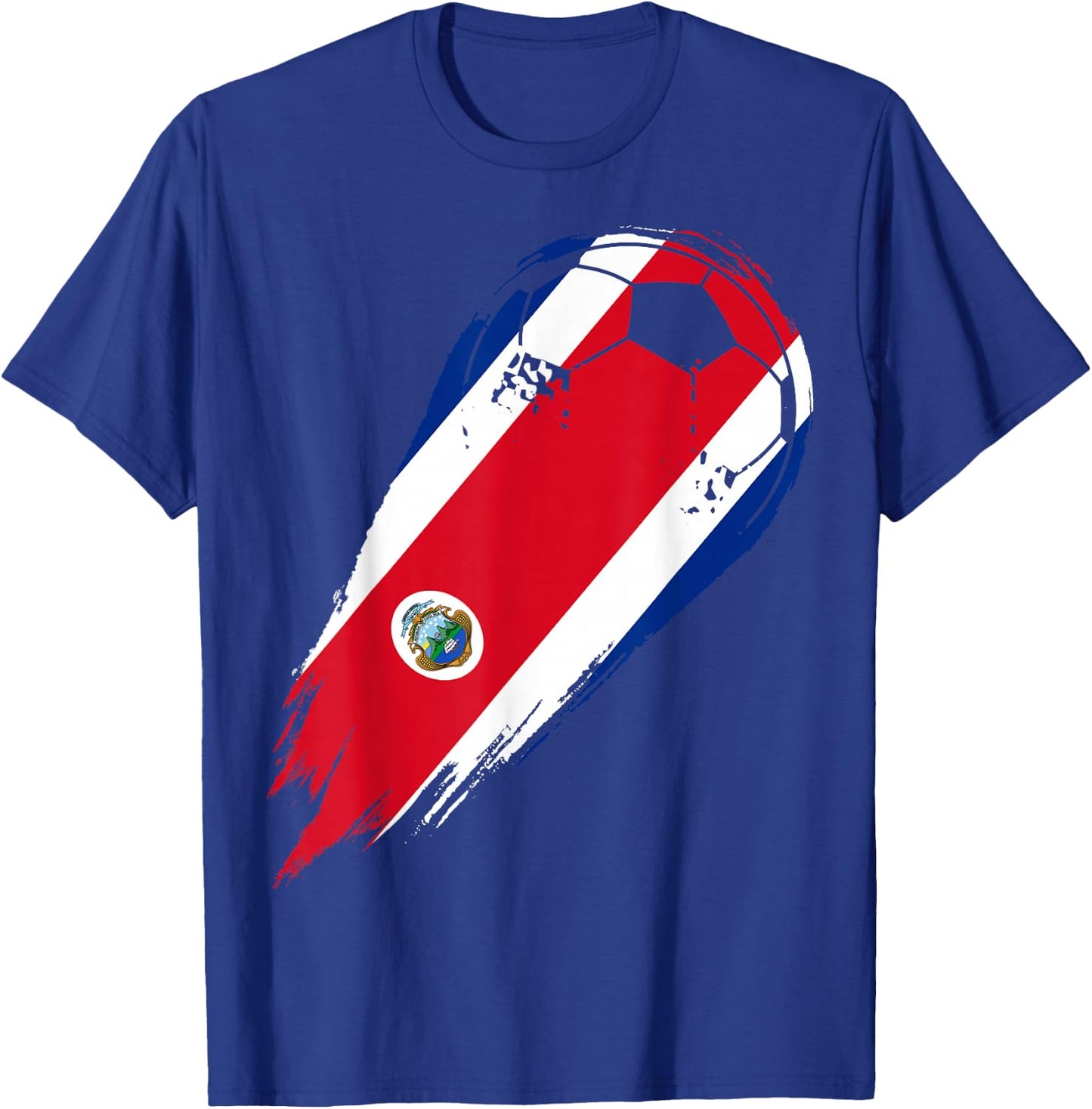 Soccer Country Flag of Costa Rica T-Shirt - T-Shirt | Royal