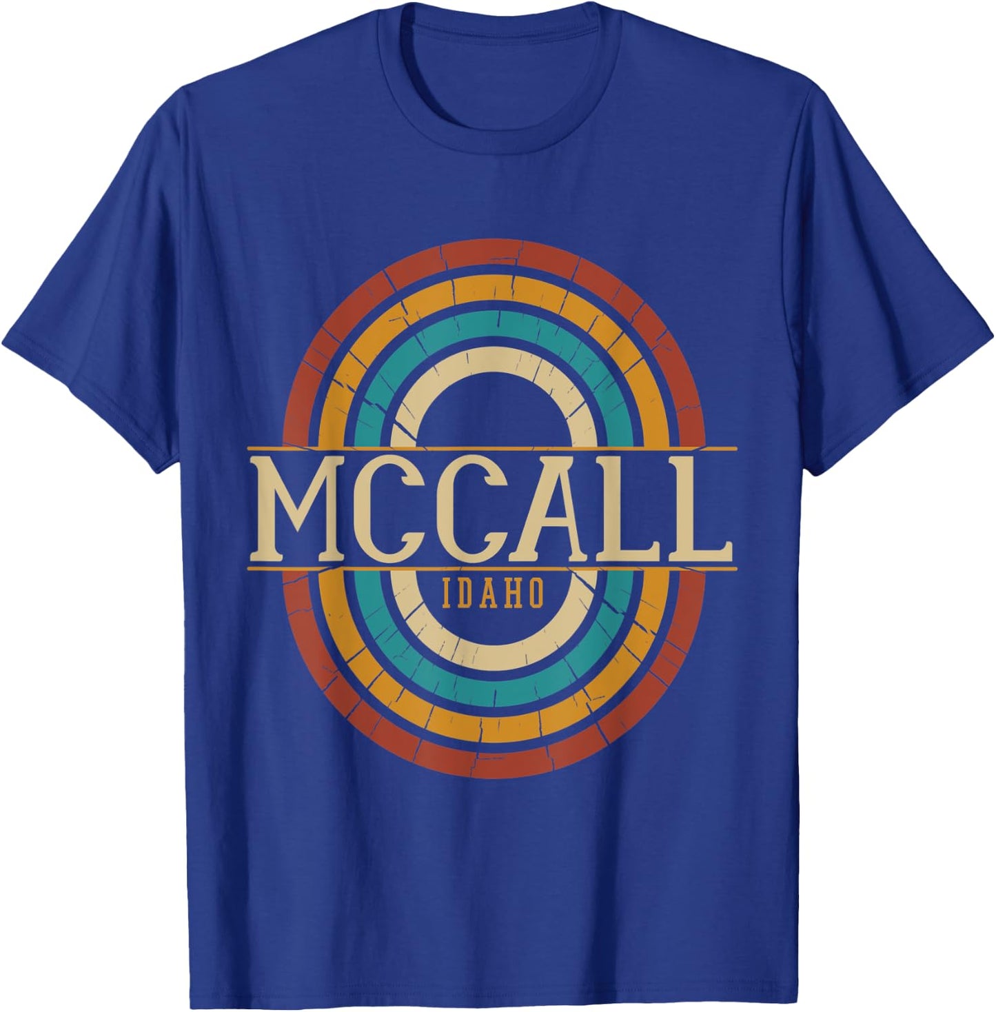 Vintage Retro McCall Idaho ID Women Men Souvenirs T-Shirt - T-Shirt | Royal