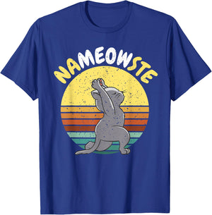Yogi - Yoga & Cats Namaste Nameowste - Yoga T-Shirt - T-Shirt | Royal