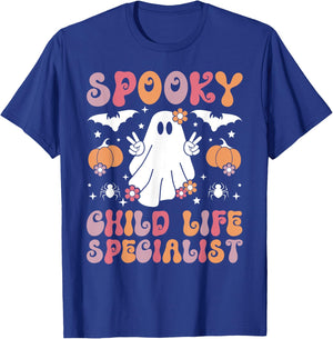 Spooky Child Life Specialist Halloween T-Shirt - T-Shirt | Royal