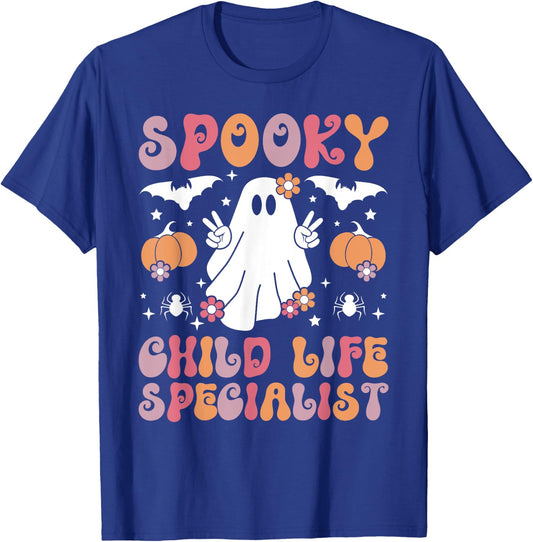 Spooky Child Life Specialist Halloween T-Shirt - T-Shirt | Royal
