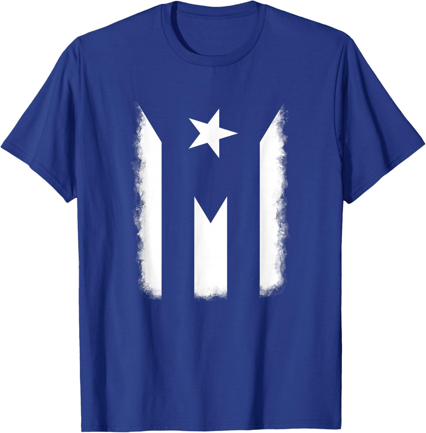 Black and White Puerto Rican Vintage Puerto Rico PR Flag T-Shirt - T-Shirt | Royal
