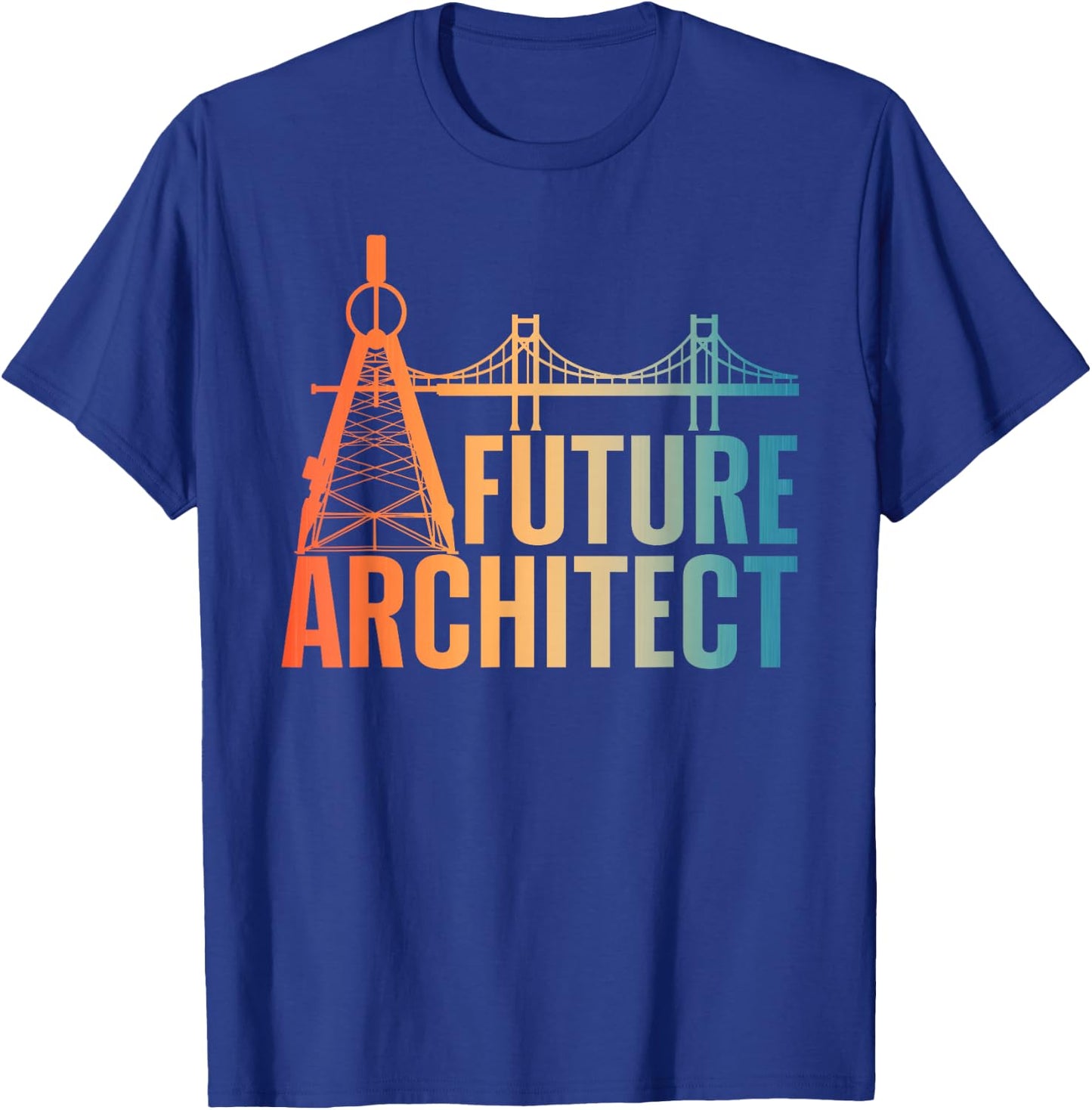 Cool Future Architect Art Boy Girl Kids Architecture Student T-Shirt - T-Shirt | Royal