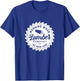 Retro Morning Wood Lumber Company Camping Woodman T-Shirt - T-Shirt | Royal