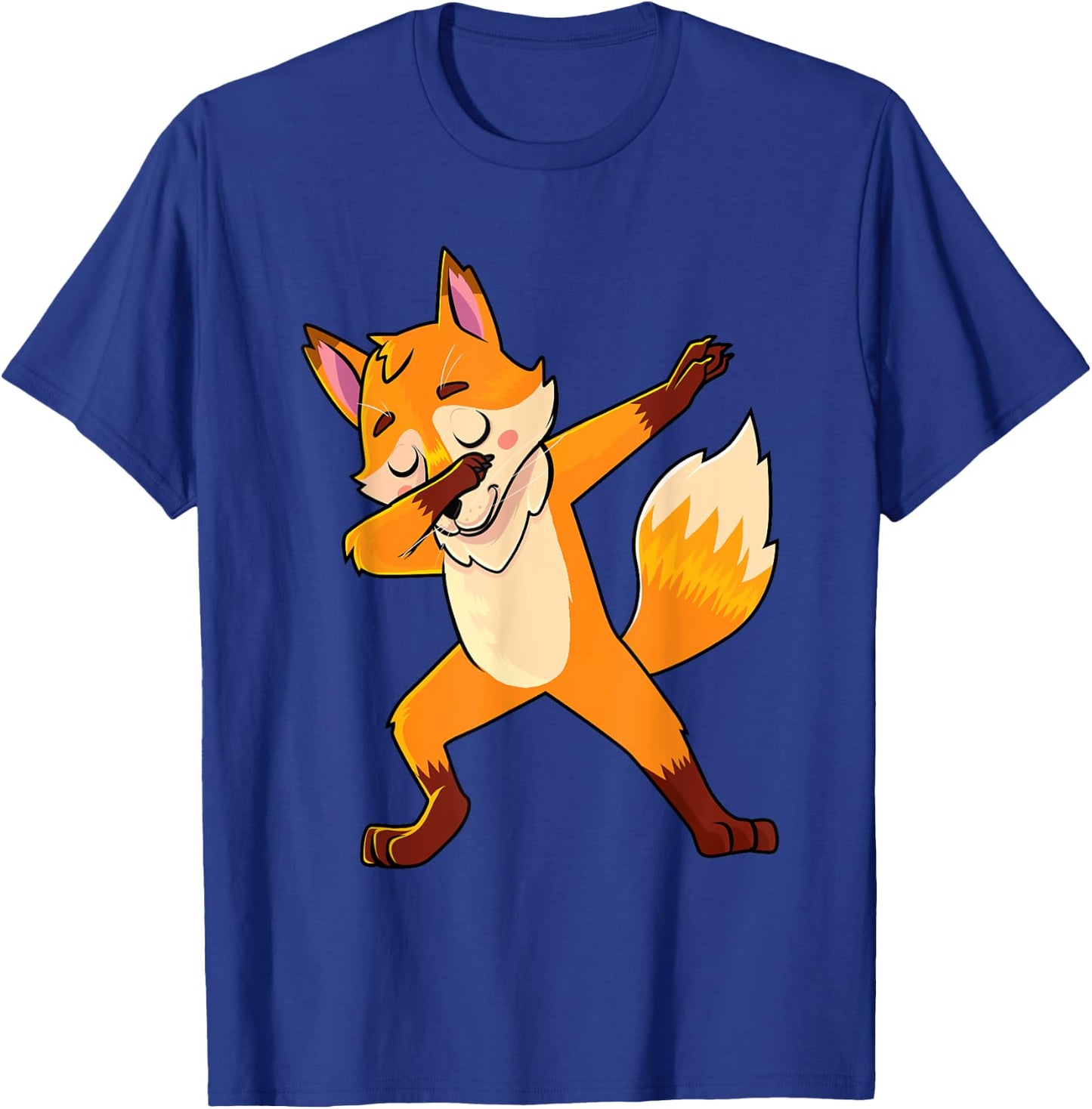 Dabbing Fox Foxes Lover Men Women Kids T-Shirt - T-Shirt | Royal
