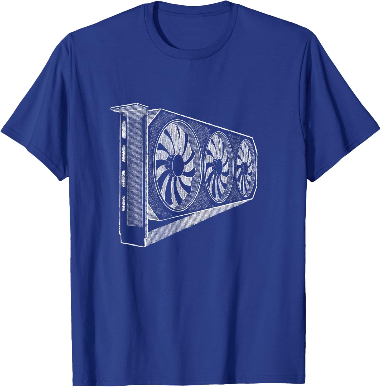 Gpu Card Machine Computer T-Shirt - T-Shirt | Royal
