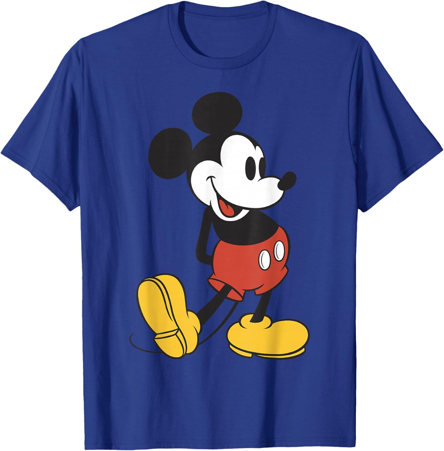 Disney Mickey Mouse Vintage Leg Kick T-Shirt - T-Shirt | Royal