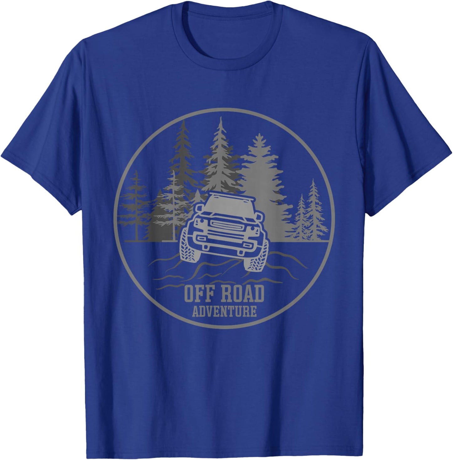 Vintage Off Roading - Off Road Adventure T-Shirt - T-Shirt | Royal