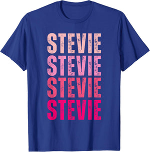 I Love Stevie First Name Funny Stevie T-Shirt - T-Shirt | Royal