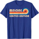 Malone Surname Retro Vintage 80s 90s Birthday Reunion T-Shirt - T-Shirt | Royal