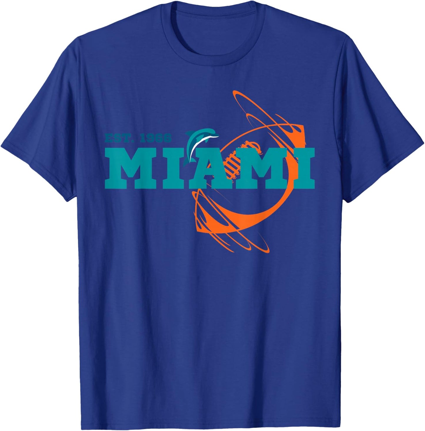 Miami EST 1966 Sports Team Athletic Ball Novelty T-Shirt - T-Shirt | Royal