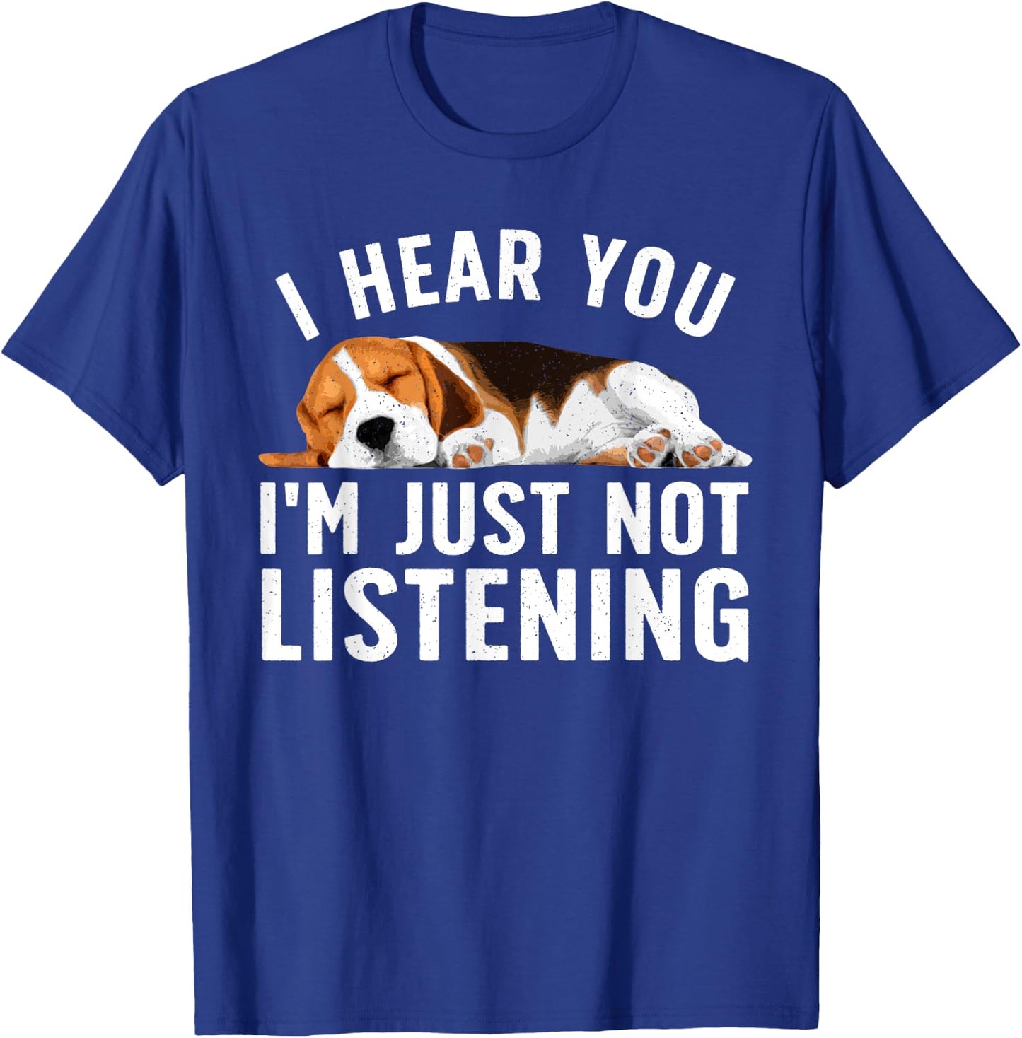 Funny Beagle Design Women Dad Mom Beagle Dog Lovers T-Shirt - T-Shirt | Royal