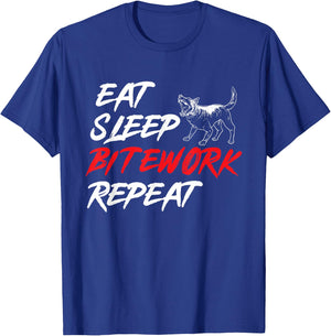 Belgian Malinois Eat Sleep Bitework Repeat Belgian Shepherd T-Shirt - T-Shirt | Royal