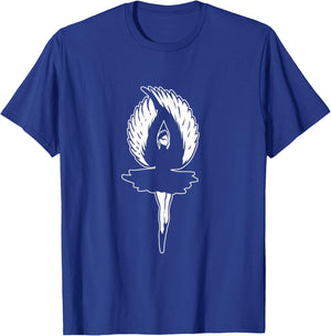 Beautiful Black Swan Ballet Instructor T-Shirt - T-Shirt | Royal