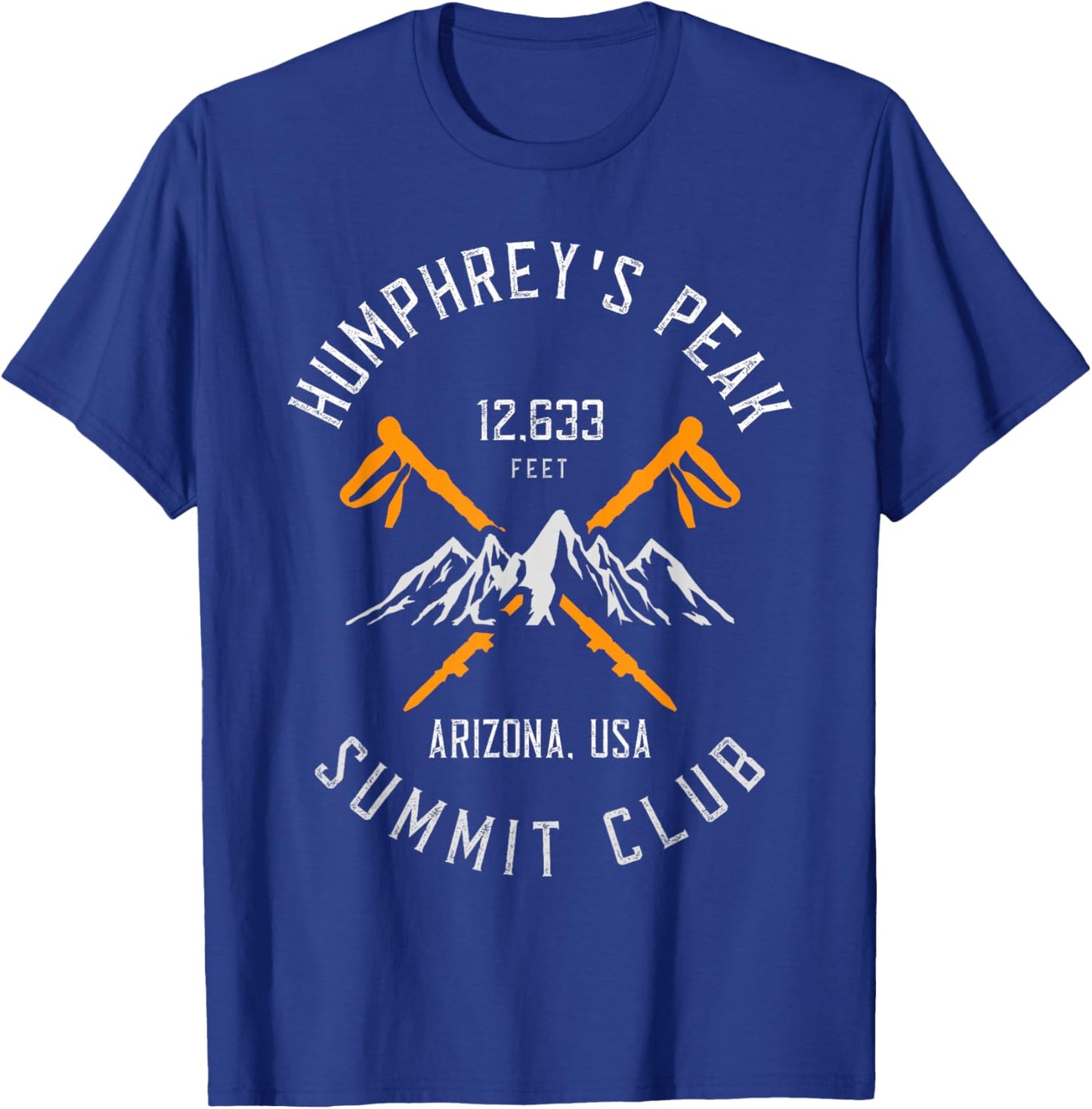 Humphrey's Peak Hiking Arizona T-Shirt - T-Shirt | Royal