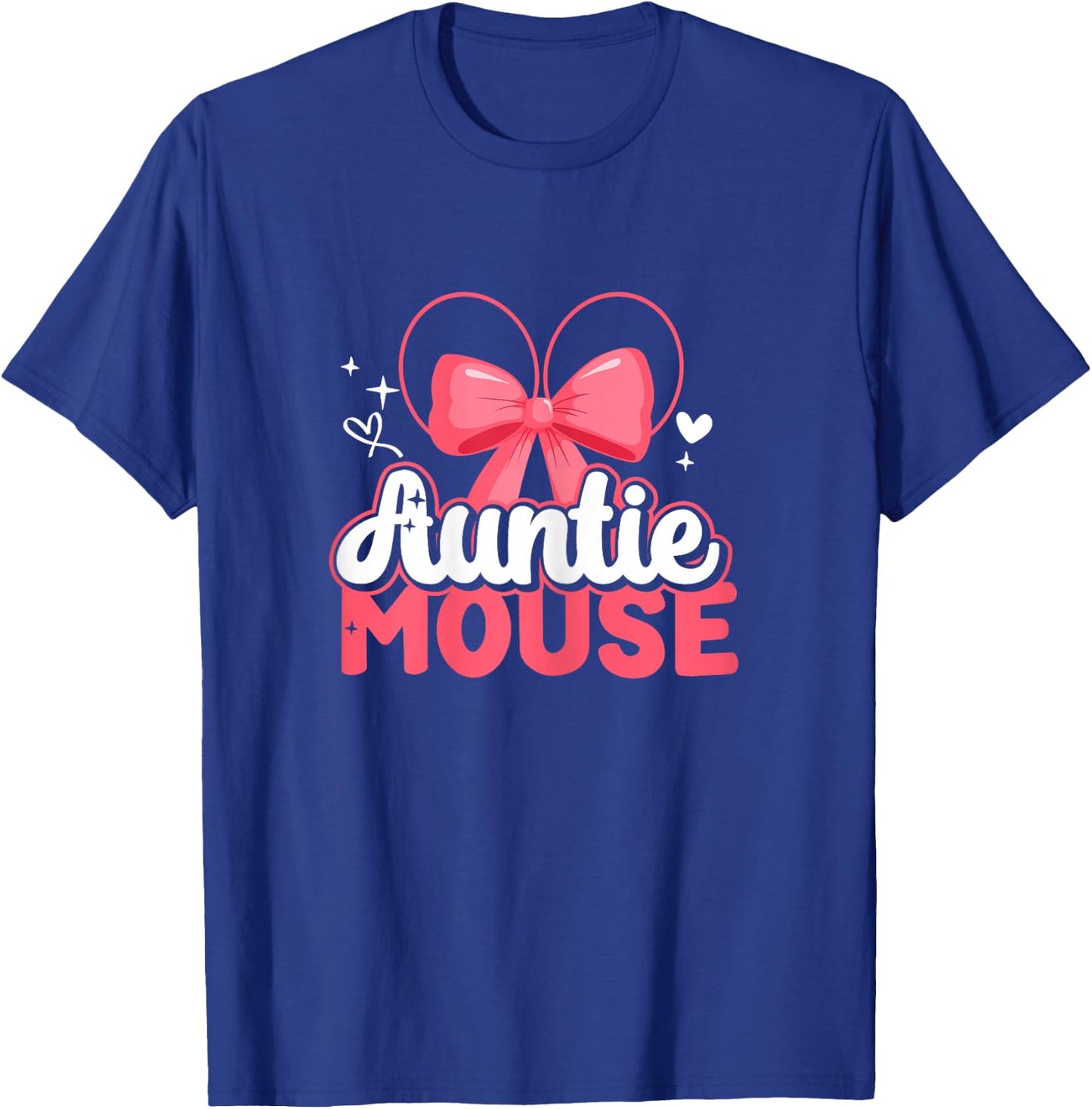 Auntie Mouse | Niece Nephew | Nephews Aunt T-Shirt - T-Shirt | Royal