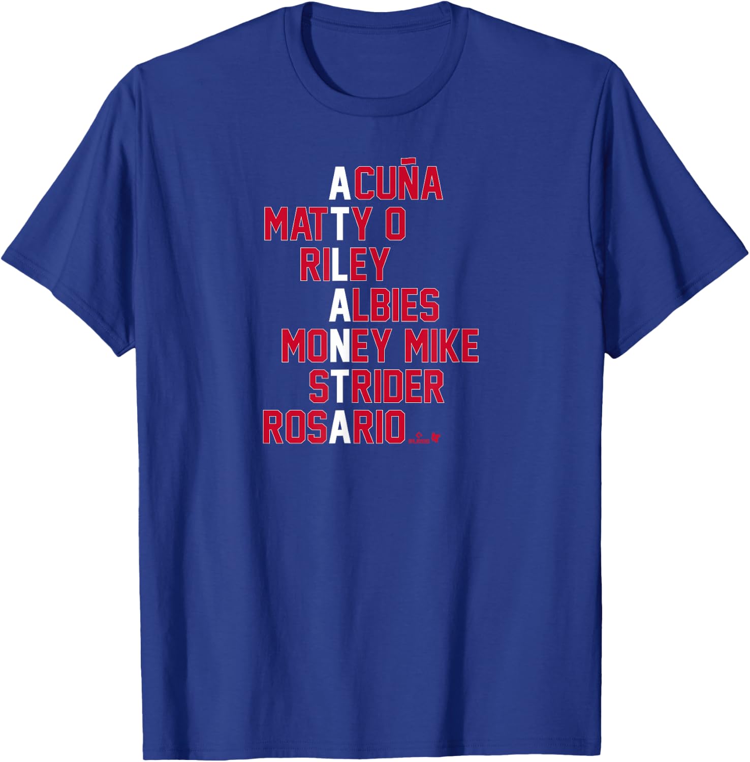 Atlanta Baseball Names - Atlanta Baseball T-Shirt - T-Shirt | Royal