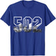 502 Area Code Pride Louisville Kentucky Skyline Vintage T-Shirt - T-Shirt | Royal