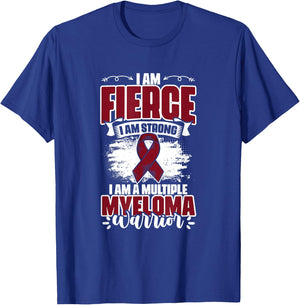 Multiple Myeloma Warrior Support Multiple Myeloma Survivor T-Shirt - T-Shirt | Royal