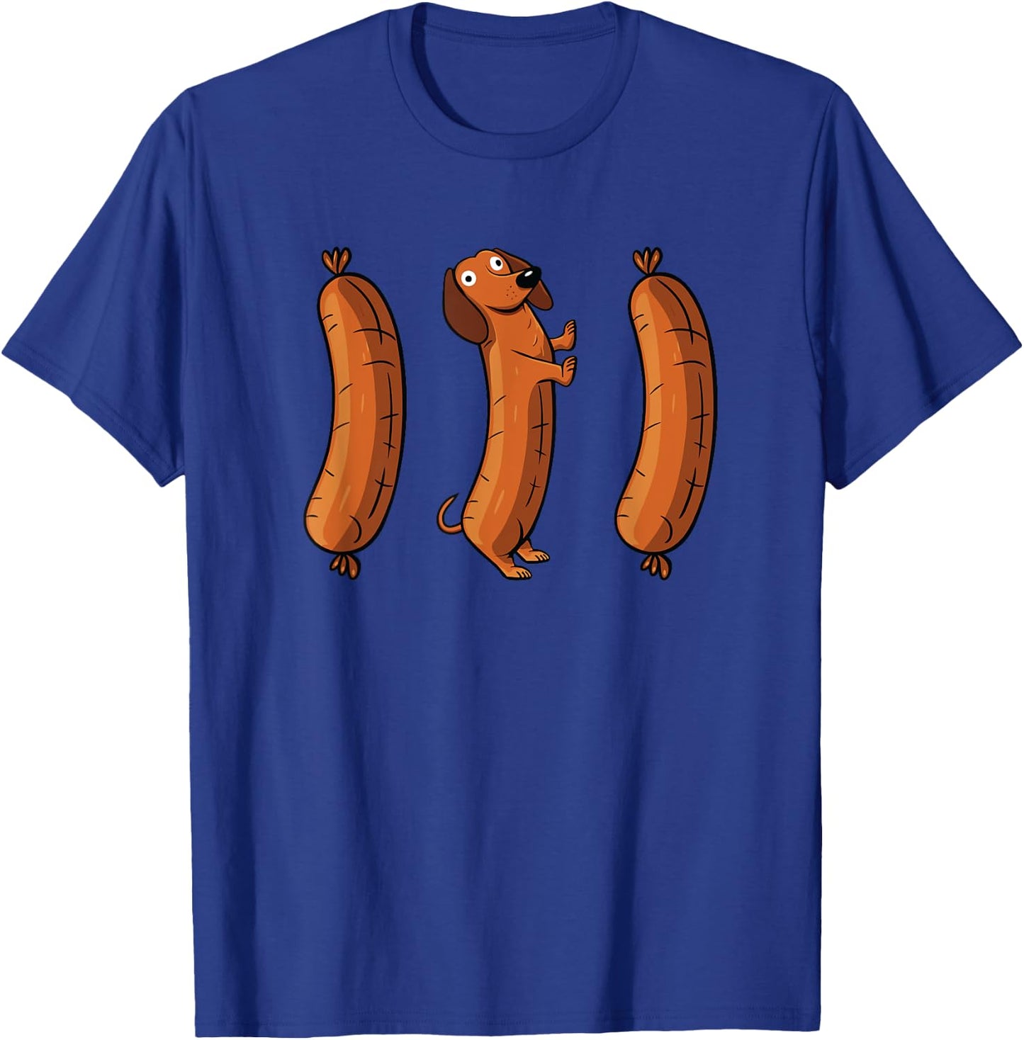 Funny Oktoberfest Shirt Men Women Dachshund Wurst Sausage T-Shirt - T-Shirt | Royal