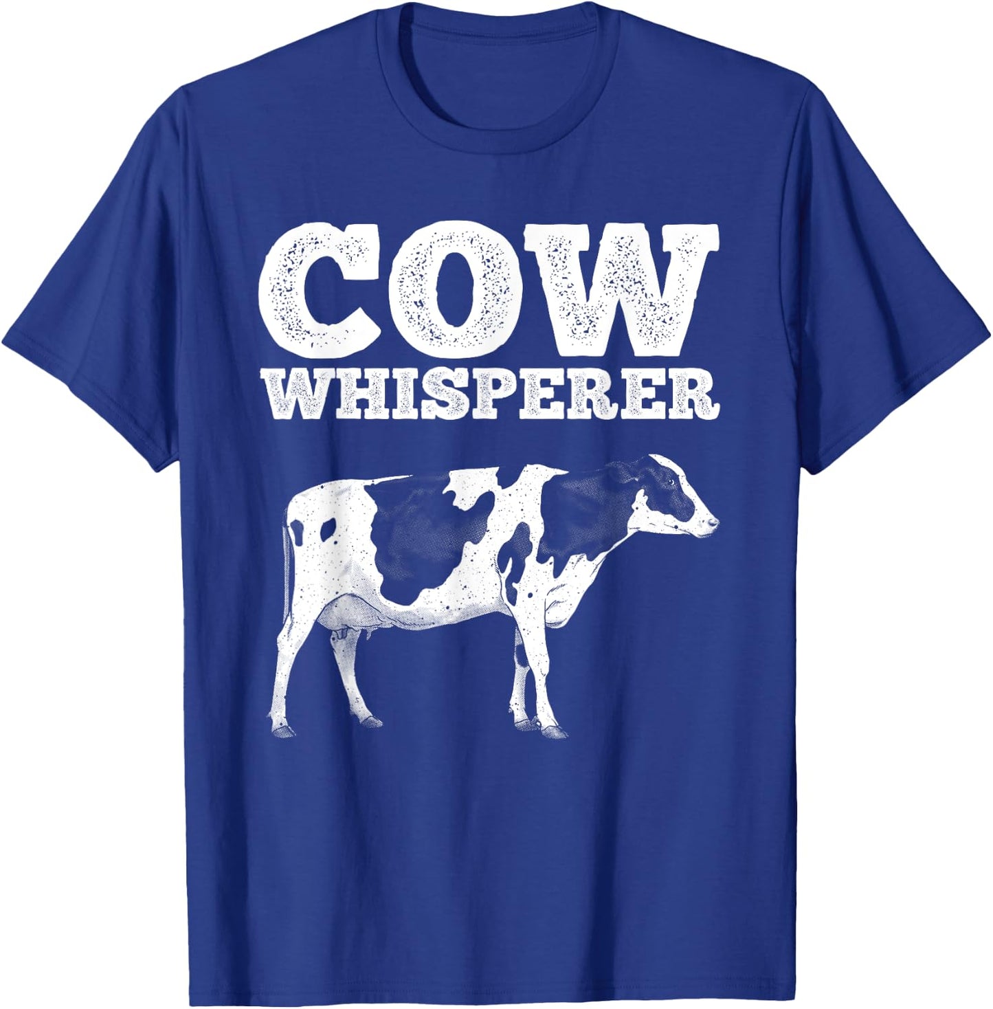 Funny Cow Whisperer Design Women Cow Farmer Farming T-Shirt - T-Shirt | Royal