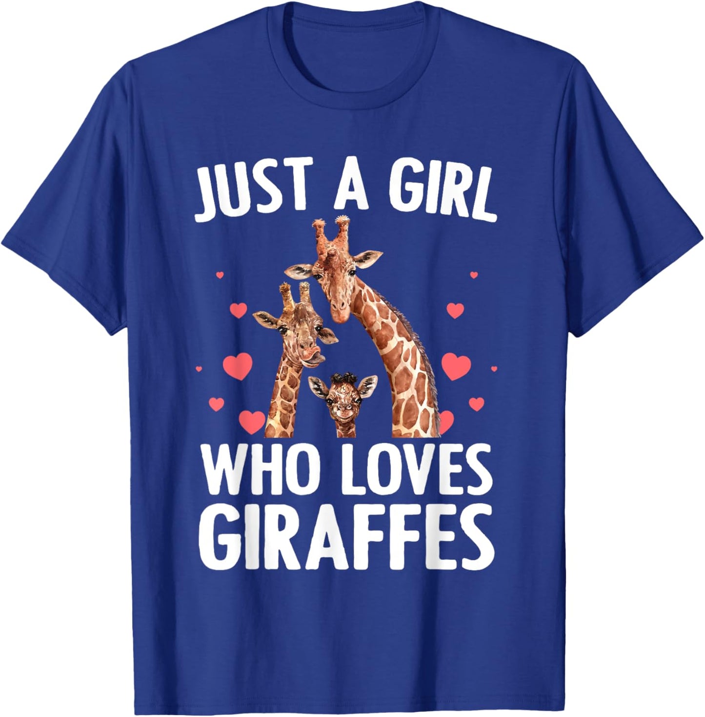 Cool Giraffe Girls Africa Safari Zoo Animal Lovers T-Shirt - T-Shirt | Royal