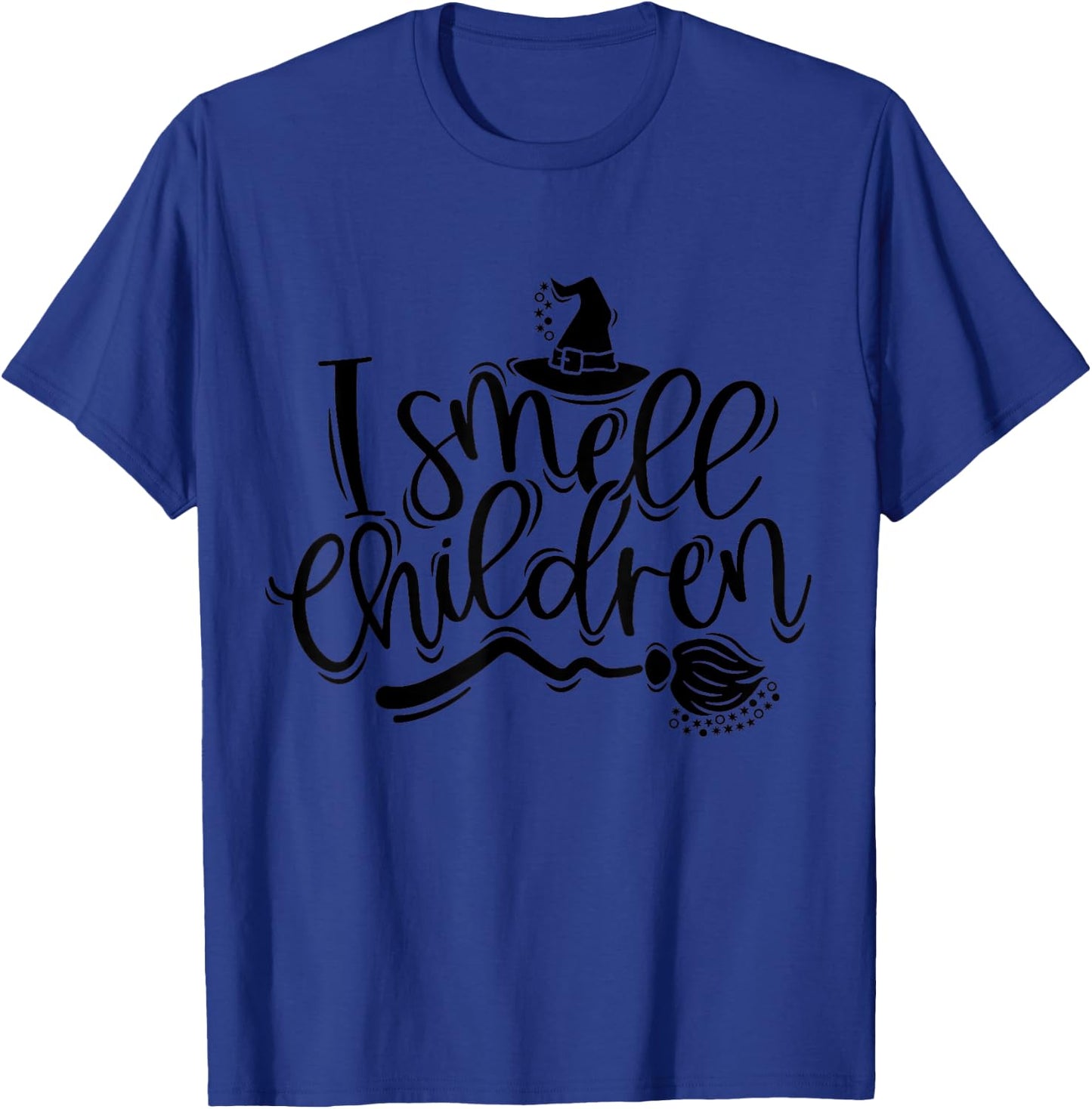 I Smell Children Funny Witch Orange Halloween Party Costume T-Shirt - T-Shirt | Royal