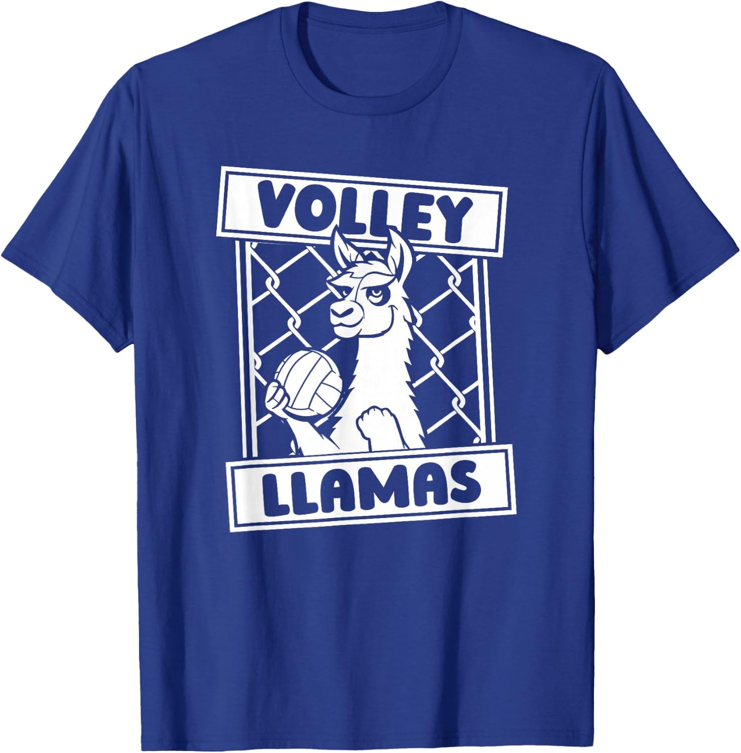 Volleyball Llama Vball - Beach Volley Llamas T-Shirt - T-Shirt | Royal