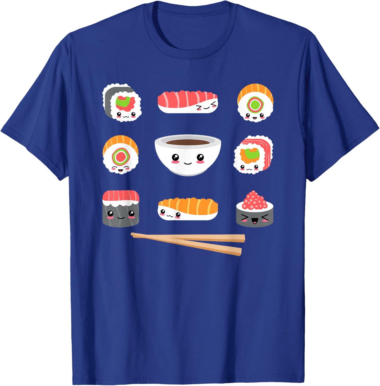 Funny Japanese Food Kawaii Sushi Lovers Anime Men Women Kids T-Shirt - T-Shirt | Royal