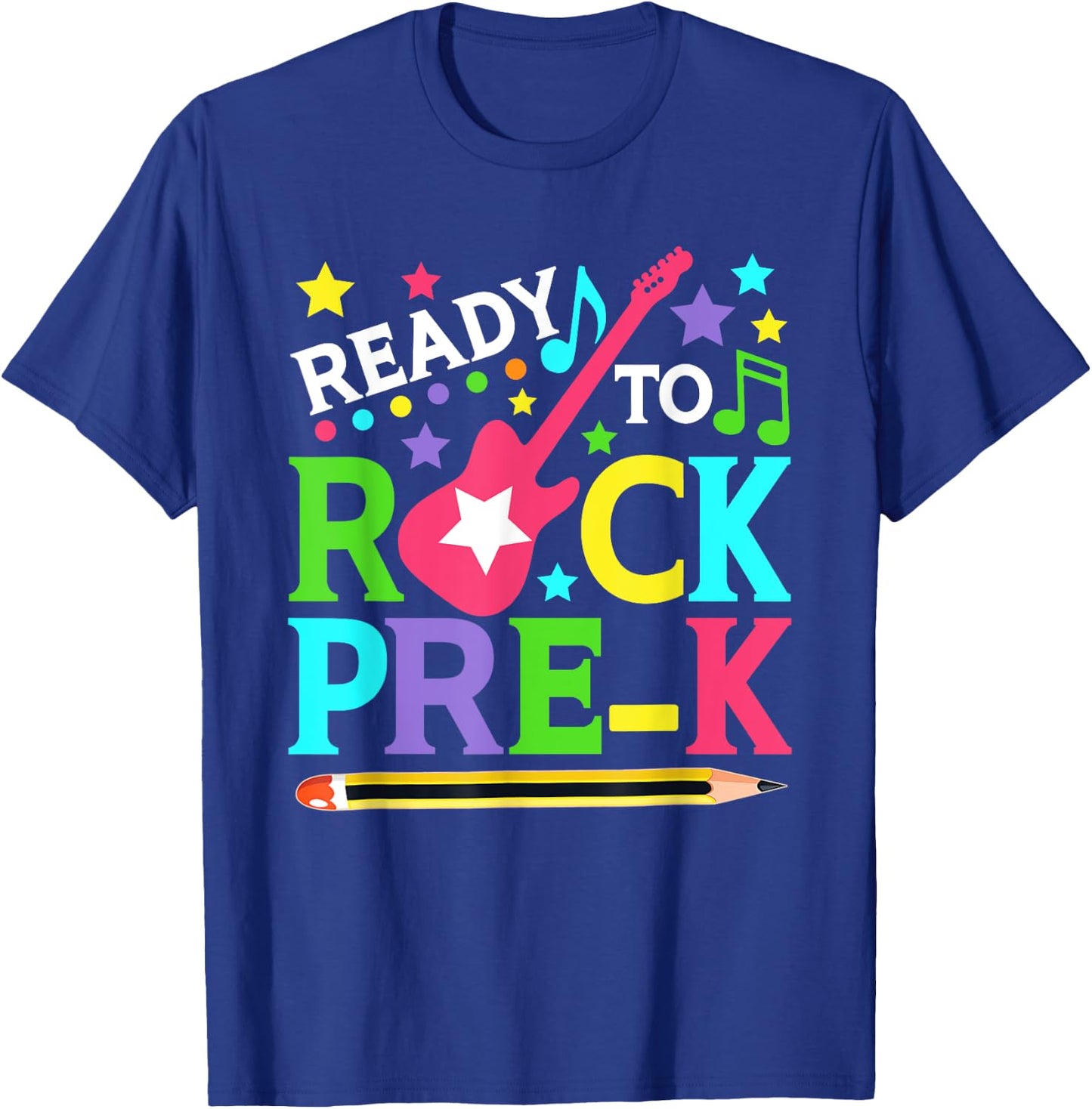 Ready To Rock Pre-k Shirt Back to School Teachers Kids T-Shirt - T-Shirt | Royal