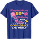 Stepping into my 80th birthday with gods grace and mercy T-Shirt - T-Shirt | Royal