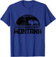 Montana Bison American Buffalo National Park Pride Vintage T-Shirt - T-Shirt | Royal