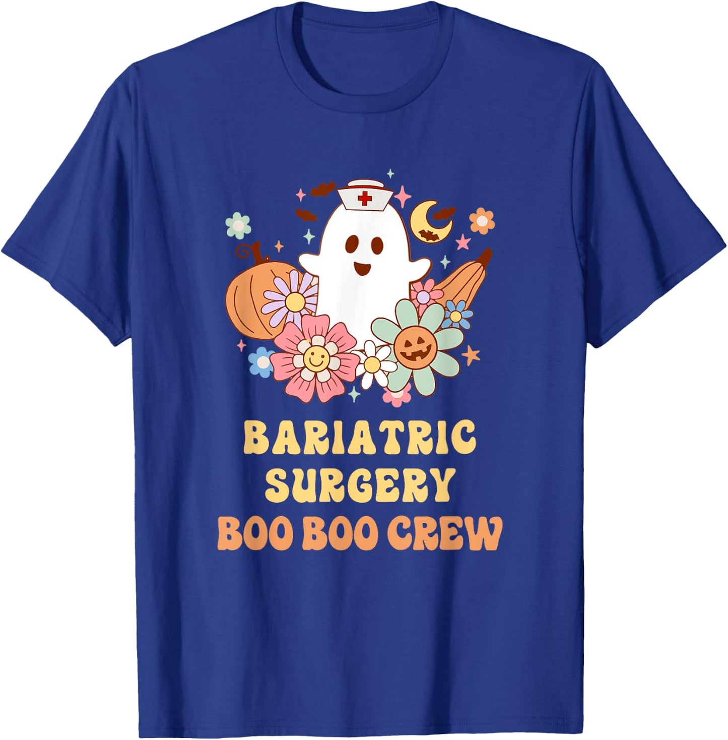Bariatric Surgery Boo Boo Crew Nurse Halloween T-Shirt - T-Shirt | Royal