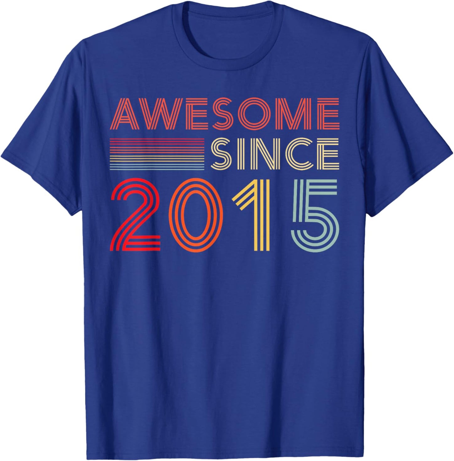 Nine 10yr Bday Son Boy Funny 2015 10th 10 Year Old Birthday T-Shirt - T-Shirt | Royal